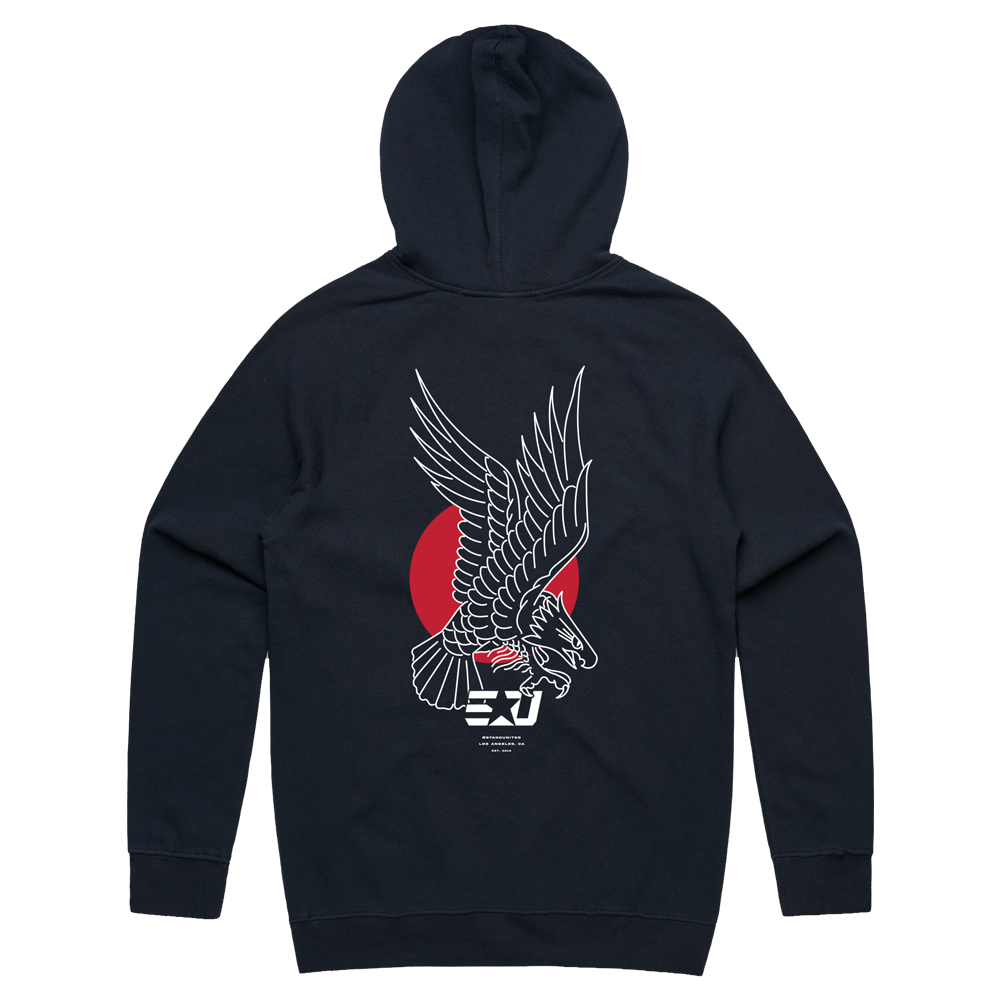 eUnited Eagle Pullover Hoodie - Navy Blue