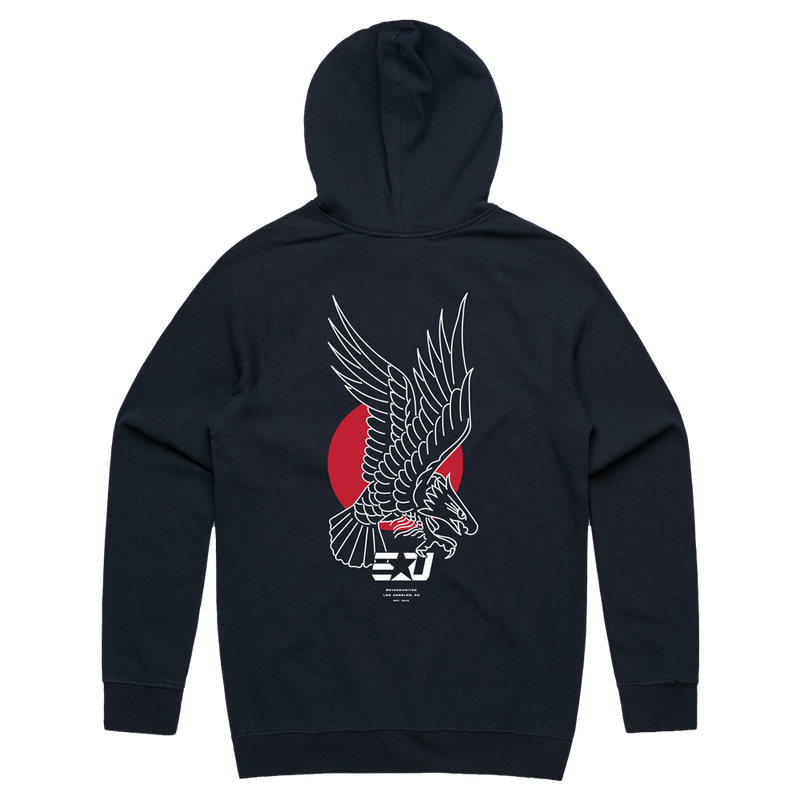 eUnited Eagle Pullover Hoodie - Navy Blue