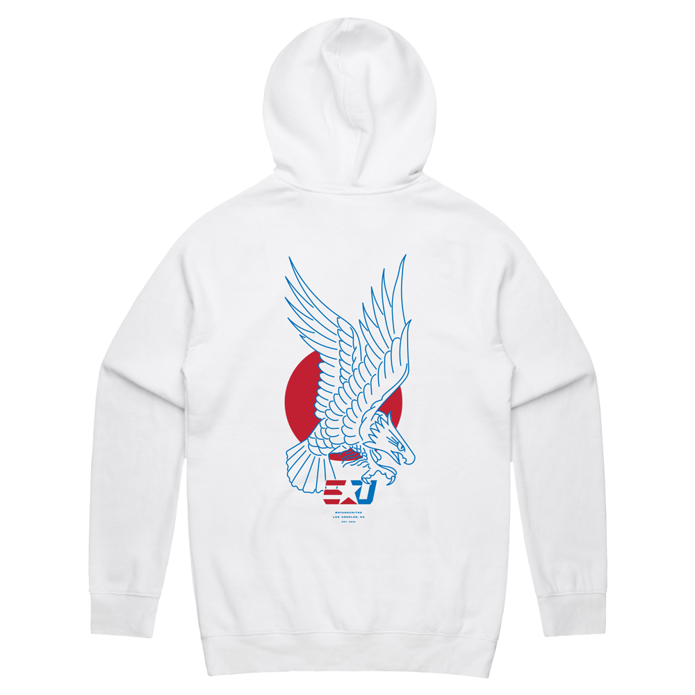 eUnited Eagle Pullover Hoodie - White