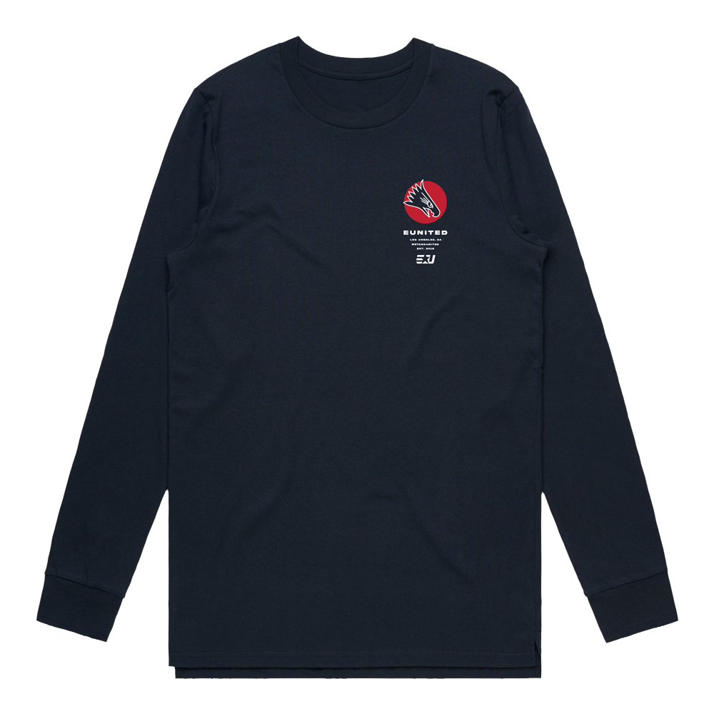 eUnited Eagle Longsleeve Tee - Navy Blue