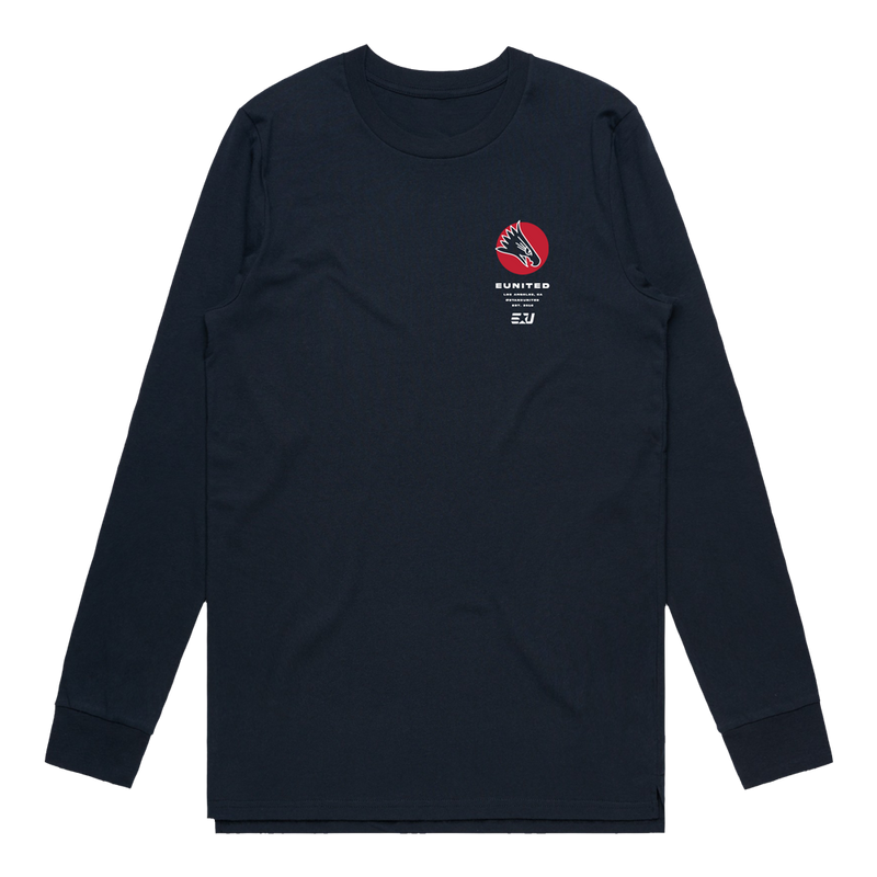 eUnited Eagle Longsleeve Tee - Navy Blue