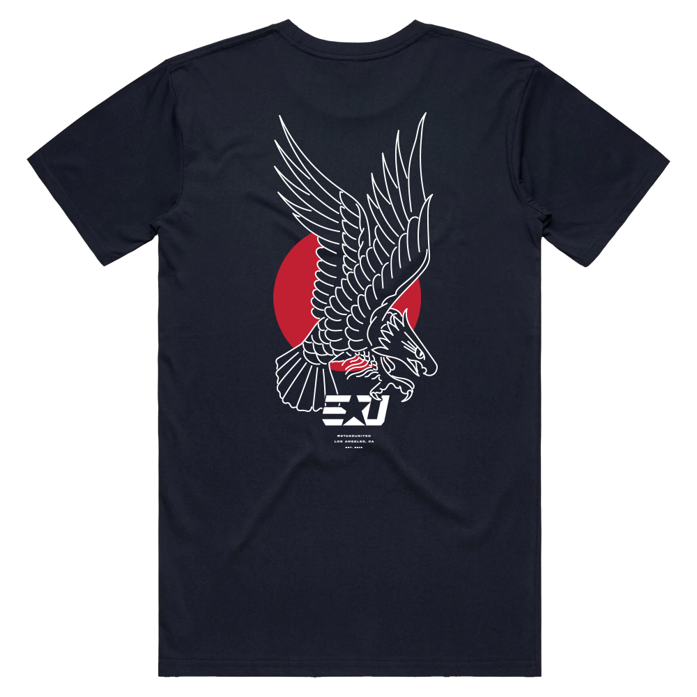 eUnited Eagle Shortsleeve Tee - Navy Blue